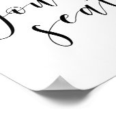 Bruiloft vindt u uw stoelteken poster (Hoek)