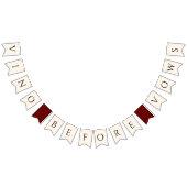 Bruiloft Vino voor de Vrijgezellenfeest Vlaggetjes (Alle)