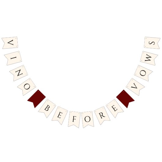 Bruiloft Vino voor de Vrijgezellenfeest Vlaggetjes (Alle)