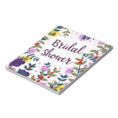 Bruiloft Vintage Bloemen Notitieblok (Linkerzijde)