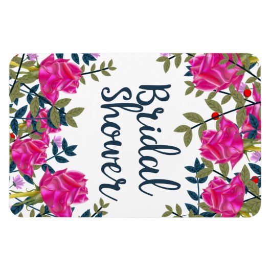 Bruiloft Vintage Rozen Magneet (Horizontaal)