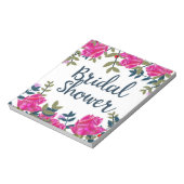 Bruiloft Vintage Rozen Notitieblok (Linkerzijde)