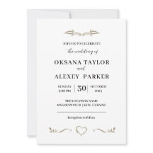 Bruiloft vintation minimaal ontwerp