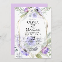 Bruiloft | Violet Anemone Flower Lijst