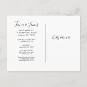 Bruiloft Vluchten Feest Vier Met Ons Uitnodiging Briefkaart (Achterkant)