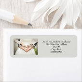 Bruiloft Voeg foto retour adreslabels Etiket (Insitu)