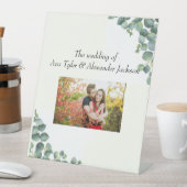 Bruiloft voetstuk teken met foto reclamebord met voetstuk (Insitu)