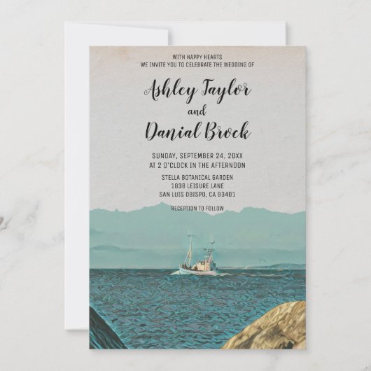  bruiloft voor de bestemming van schepen voor de s kaart (Voorkant)