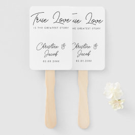 bruiloft voor eenvoudige , elegante moderne bridal handwaaier