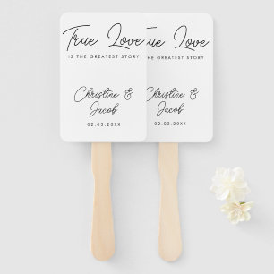 bruiloft voor eenvoudige , elegante moderne bridal handwaaier