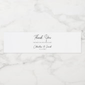 bruiloft voor eenvoudige , elegante moderne bridal waterfles etiket (Enkel label)