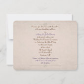 bruiloft voor eeuwig vernieuwing met bloemen kaart (Achterkant)