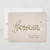 bruiloft voor eeuwig vernieuwing met bloemen kaart (Voorkant)