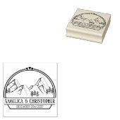 bruiloft voor uitnodigingsfeest op feestdag rubberstempel (Gestempeld)