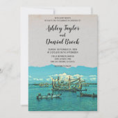 bruiloft voor  vissersboot kustbestemming kaart (Voorkant)