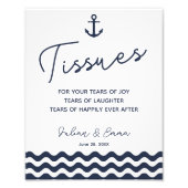 bruiloft voor weefsel bruiloft Navy nautical bruil Foto Afdruk (Voorkant)