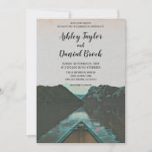  bruiloft voor zeilboot met bergbestemming kaart (Voorkant)