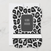 bruiloft voor zwarte en witte bladzijdes kaart (Achterkant)