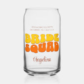 Bruiloft vrijgezellenfeest Bruid Bruidsmeisje Trou Blikvorm Glas (Voorkant)