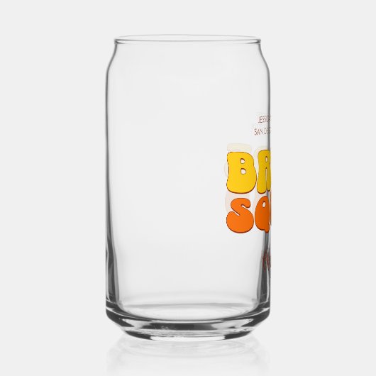 Bruiloft vrijgezellenfeest Bruid Bruidsmeisje Trou Blikvorm Glas (Rechts)