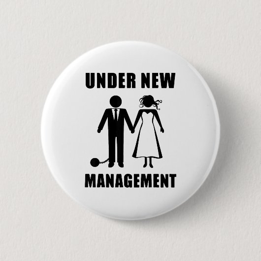 Bruiloft vrijgezellenfeest bruidegom grappig nieuw ronde button 5,7 cm (Voorkant)