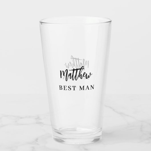 Bruiloft vrijgezellenfeest glas (Achterkant)