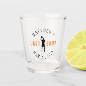 Bruiloft vrijgezellenfeest laatste schot shot glas (Voorkant)