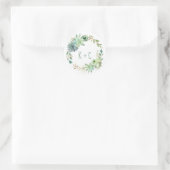 Bruiloft Vrijgezellenfeest Succulenten Cactus Wate Ronde Sticker (Tas)