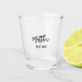 Bruiloft vrijgezellenfeest van de getuige shot glas (Voorkant)