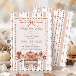 Bruiloft Vrijgezellenfeest 'Vintage Fall in Love' Kaart