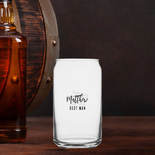 Bruiloft vrijgezellenfeest voor de getuige blikvorm glas