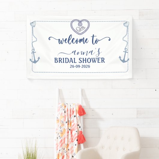 Bruiloft Vrouwenfeest Anker Welkom Scheepvaart The Spandoek (Insitu)