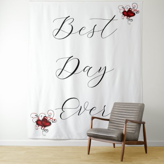 bruiloft wandkleed (In situ)