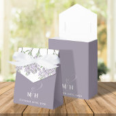 Bruiloft Waterverf Bloemen Botanische Lavendel Bedankdoosjes