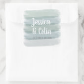 Bruiloft Waterverf Brush Stroke Sticker (Tas)