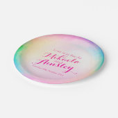 Bruiloft waterverf bubble aangepaste papier bord (Gekanteld)