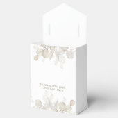 Bruiloft Waterverf groen salie groen botanisch Bedankdoosjes (Geopend)