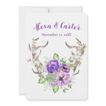 Bruiloft Waterverf Herten Antler Boeket