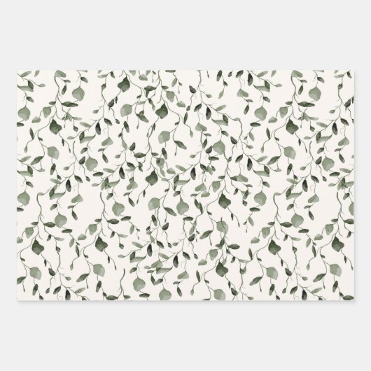 Bruiloft Waterverf Inpakpapier Vel (Voorkant 3)