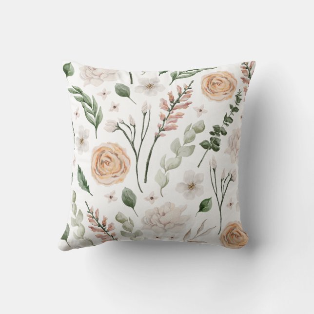 Bruiloft Waterverf Kussen (Achterkant)