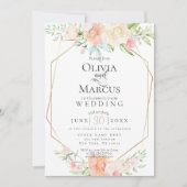 BRUILOFT | Waterverf Lente bloesems Kaart (Voorkant)