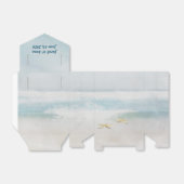 bruiloft waterverf oceaansurf met zeestervis bedankdoosjes (Uitgevouwen)