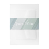 Bruiloft Waterverf penseelstreek Uitnodigingen Wikkel (Voorkant Voorbeeld)