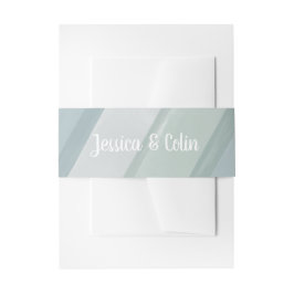 Bruiloft Waterverf penseelstreek Uitnodigingen Wikkel