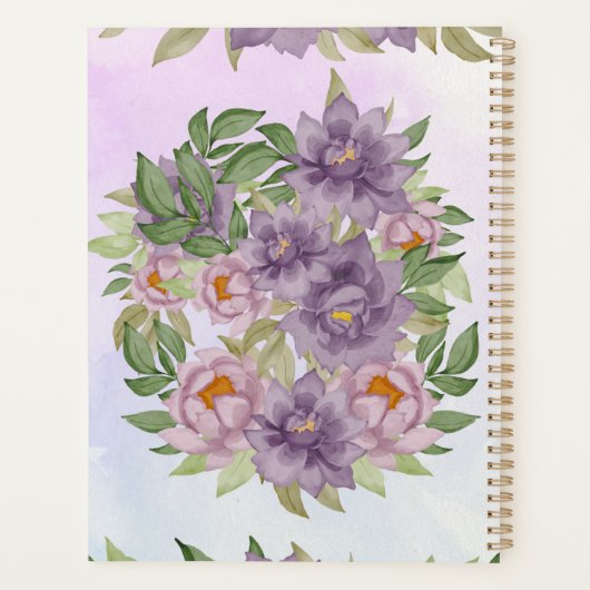 Bruiloft waterverf planner (Achterkant)