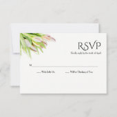 Bruiloft Waterverf Tulpen RSVP (Voorkant)