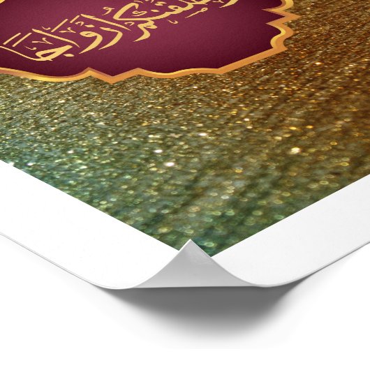 Bruiloft "We Creëer je in paren" in Grand style Poster (Hoek)