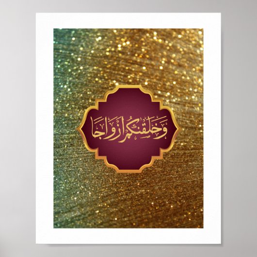 Bruiloft "We Creëer je in paren" in Grand style Poster (Voorkant)