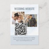 Bruiloft Website 2 Foto QR Code Mountain Meadow Informatiekaartje (Voorkant)