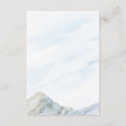 Bruiloft Website 2 Foto QR Code Mountain Meadow Informatiekaartje (Achterkant)